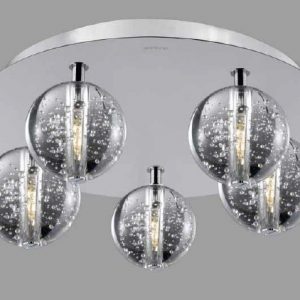 5L Bubble Round Flush Chrome