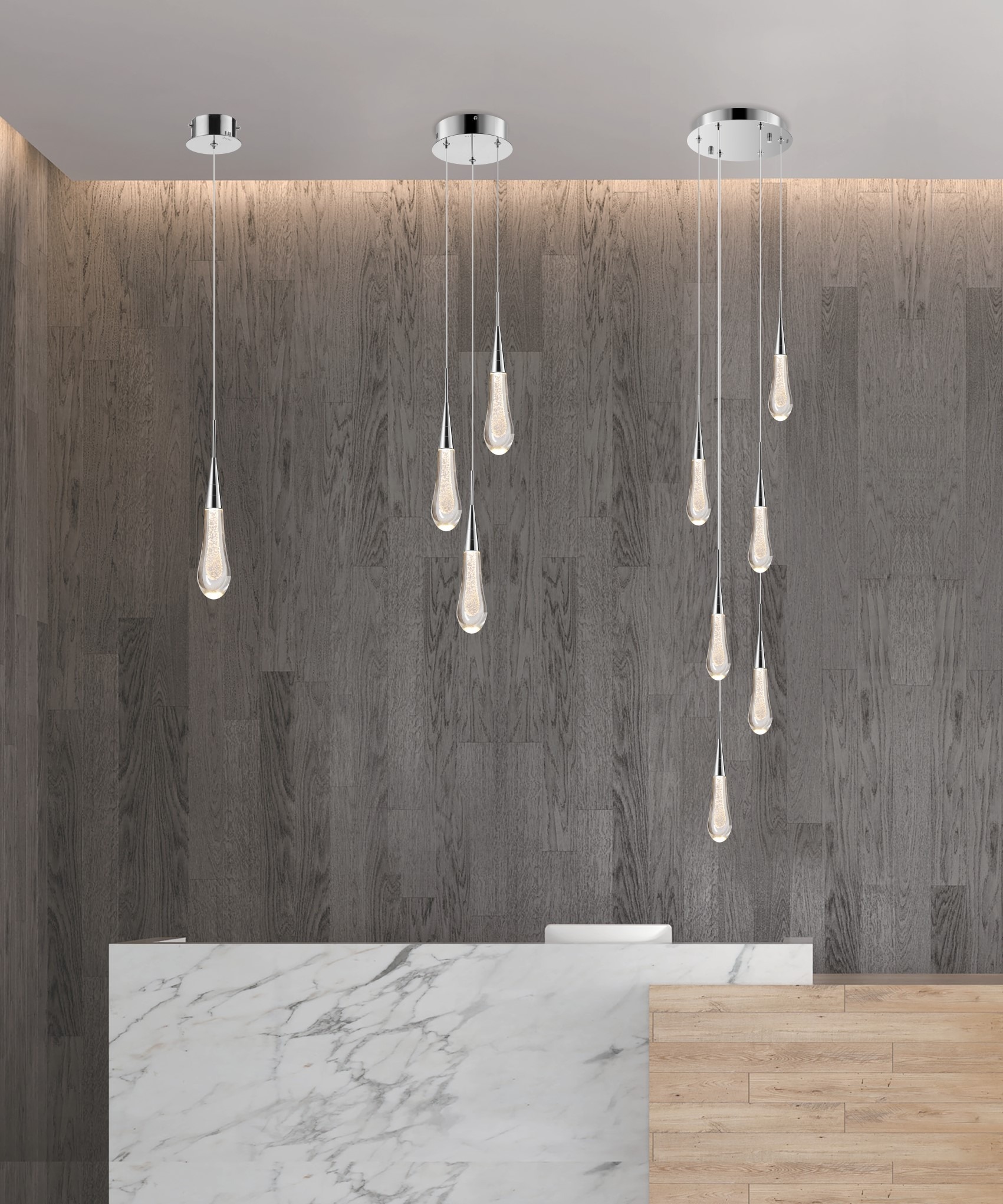 1L Tornoto Pendant Light Chrome - Image 4