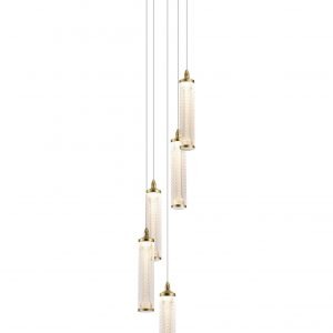 5L Bello Pendant Light Matt Gold