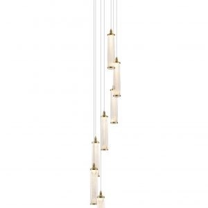 7L Bello Pendant Light Matt Gold