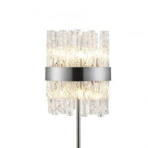 6L Round Fantasia Table Lamp Matt Nickel